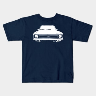 Morris Marina 1970s British classic car monoblock white Kids T-Shirt